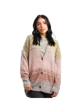 Coco & Jaimeson Color Block Cardigan Sweater